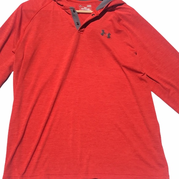 Under Armour Orange Hooded Heatgear Loose Jacket - Picture 2 of 10